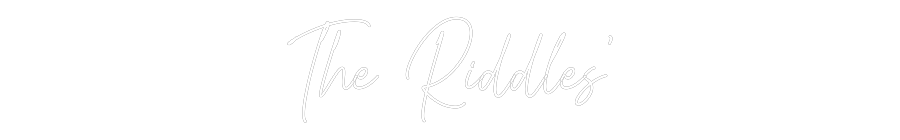 Custom Neon Text- The Riddles’