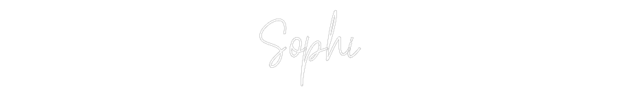 Custom Neon Text - Sophi