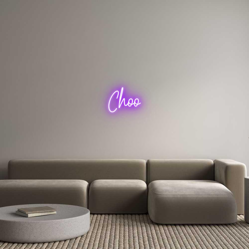 Custom Neon Text - Choo