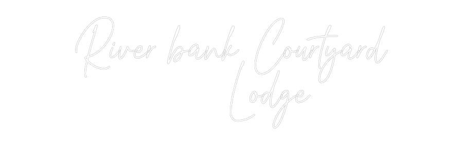 Custom Neon Text - River bank Co...