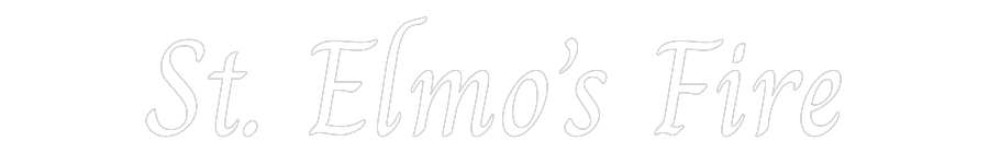Custom Neon Text- St. Elmo’s Fire