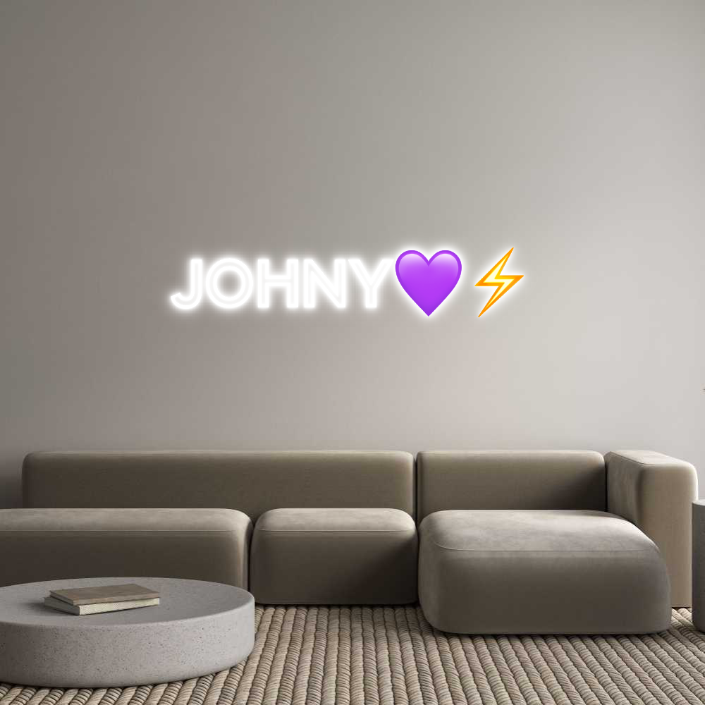Custom Neon Text- JOHNYđâĄď¸