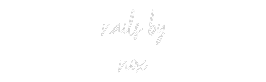 Custom Neon Text - nails by
nox
