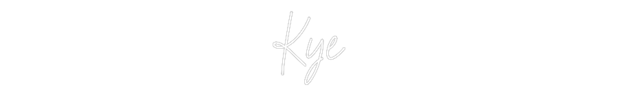 Custom Neon Text - Kye