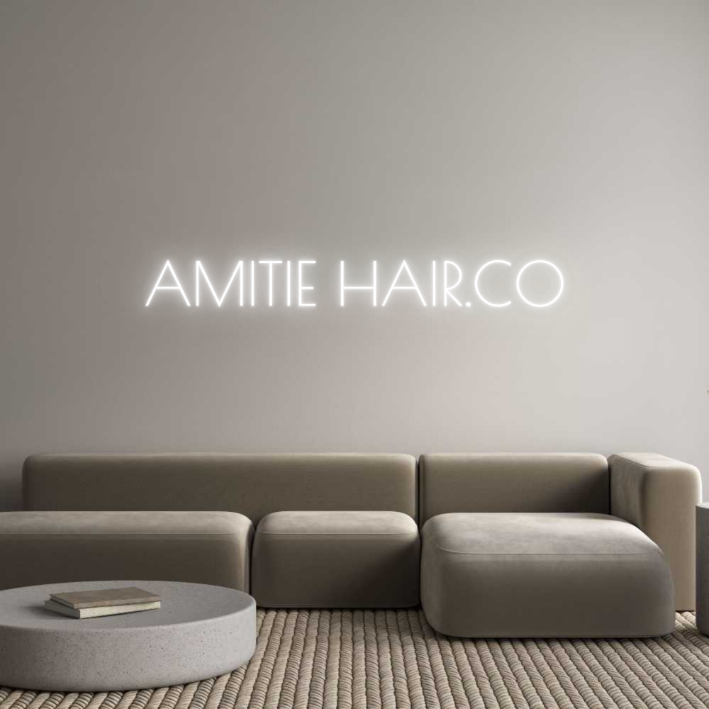 Custom Neon Text - AMITIE HAIR.CO