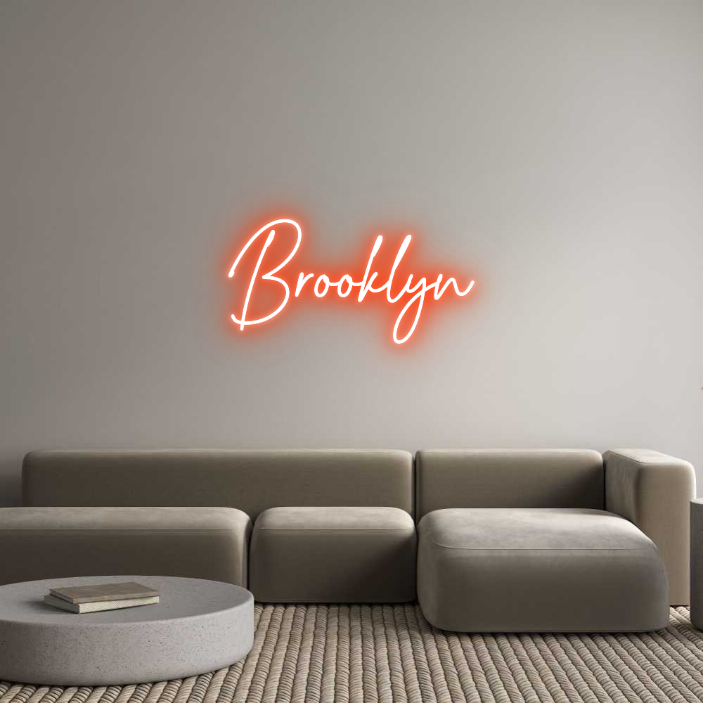 Custom Neon Text - Brooklyn