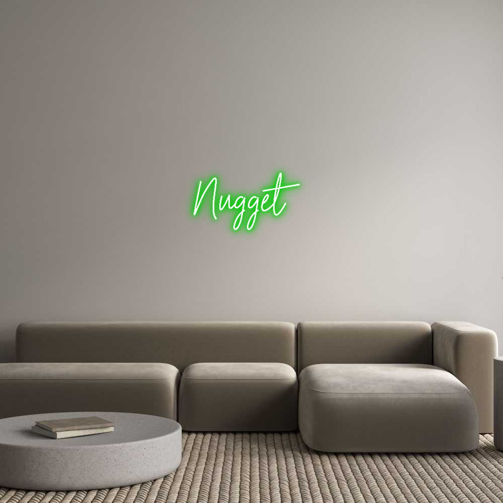 Custom Neon Text - Nugget