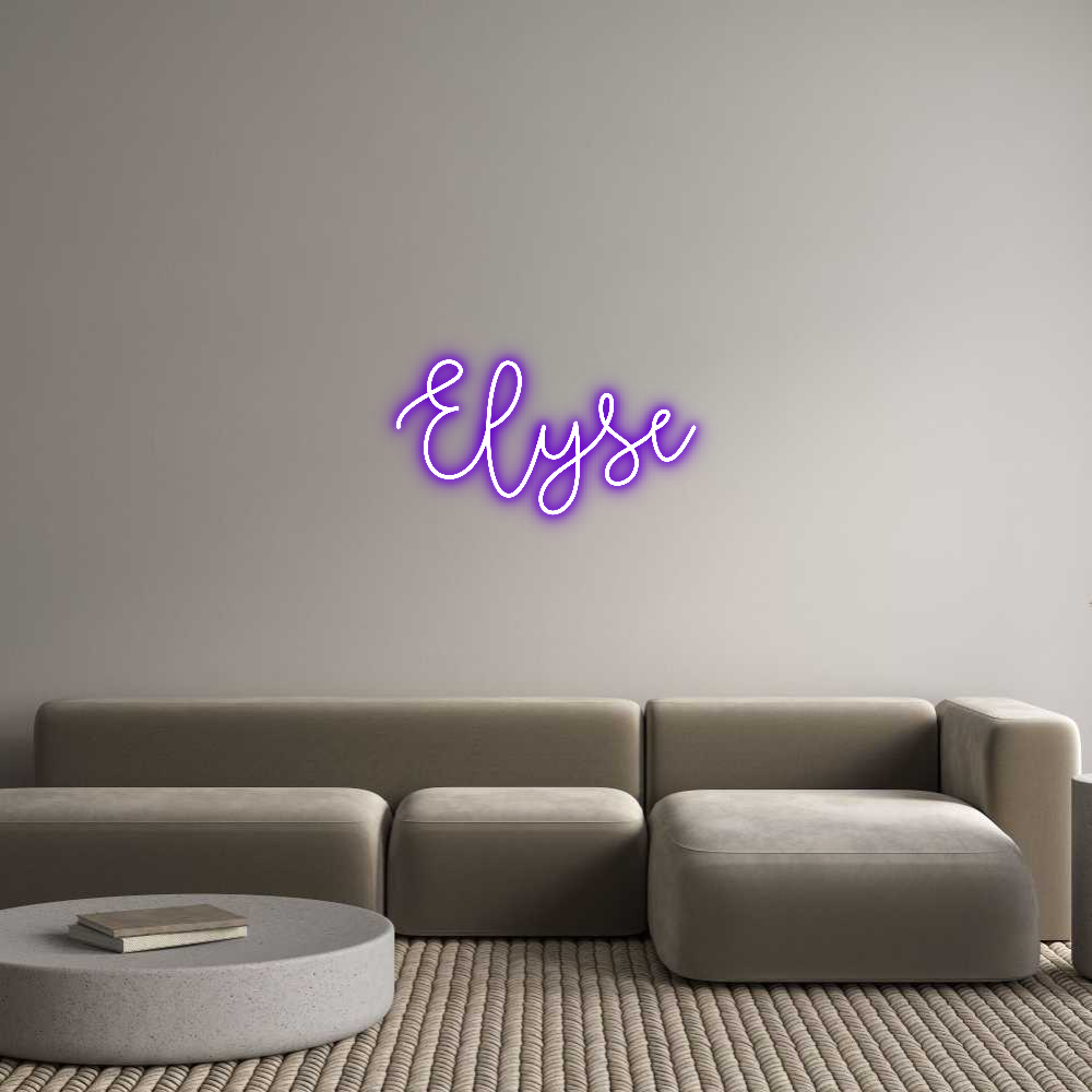 Custom Neon Text - Elyse