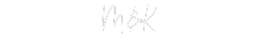 Custom Neon Text - M&K