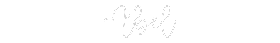 Custom Neon Text - Abel