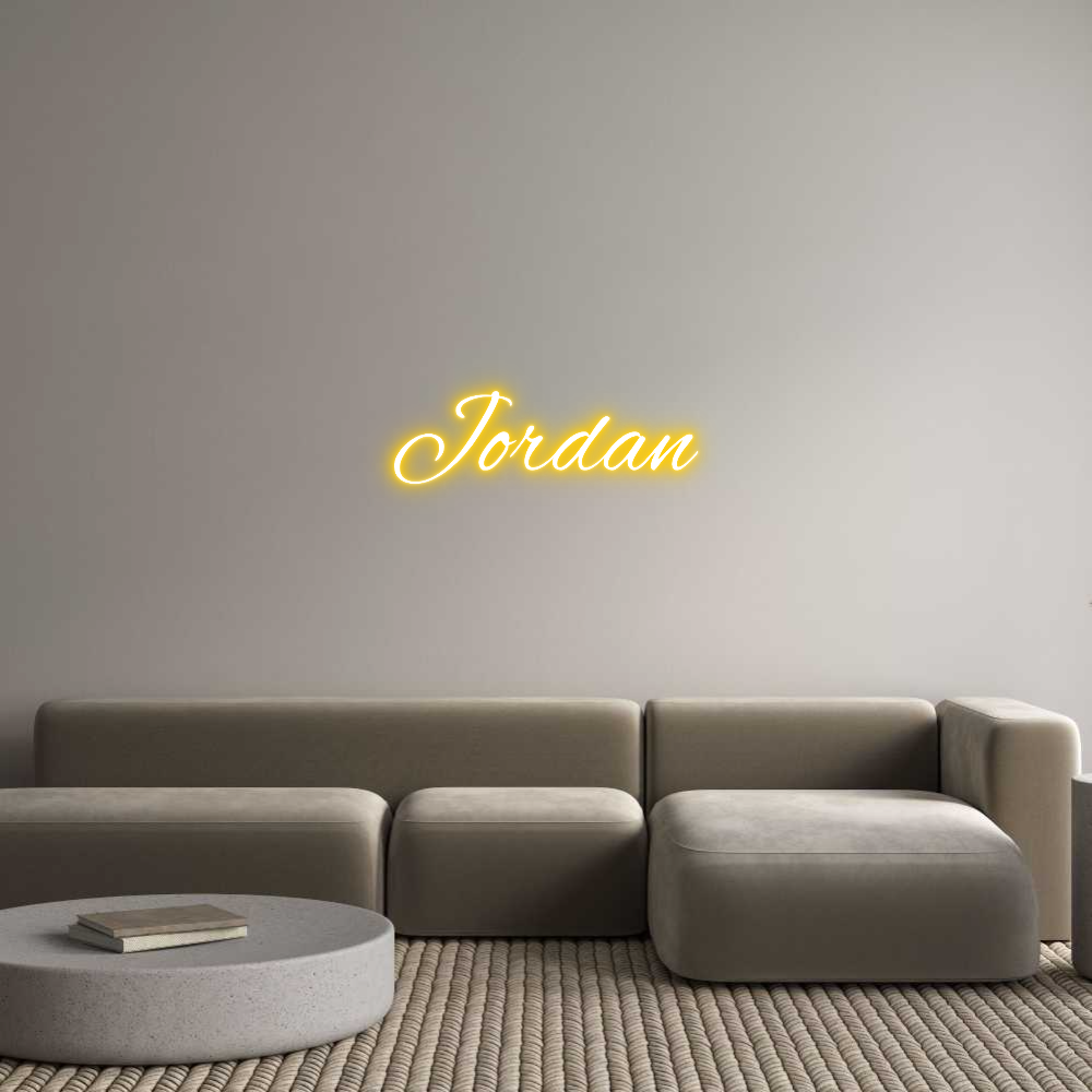 Custom Neon Text - Jordan