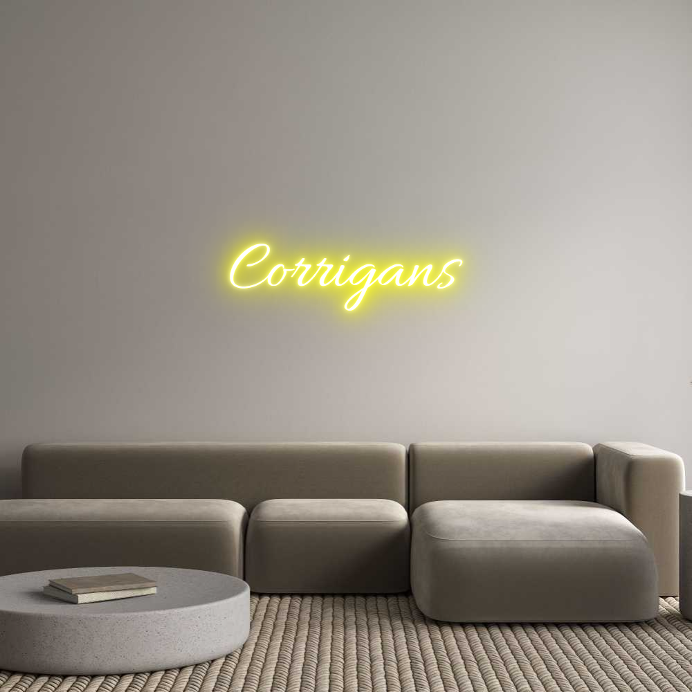 Custom Neon Text- Corrigans