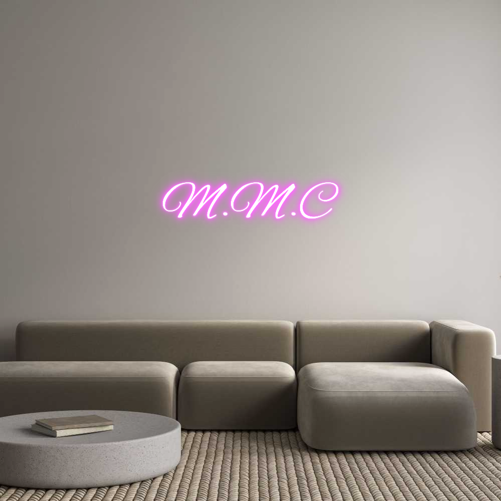 Custom Neon Text - M.M.C