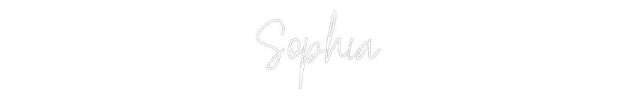 Custom Neon Text - Sophia