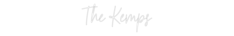 Custom Neon Text - The Kemps
