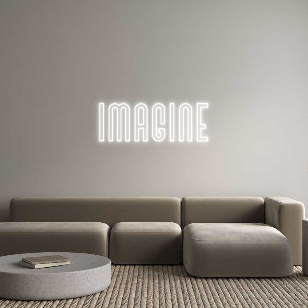 Custom Neon Text - Imagine