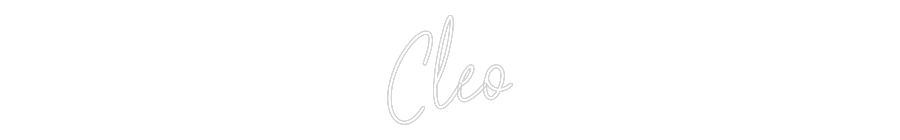 Custom Neon Text - Cleo