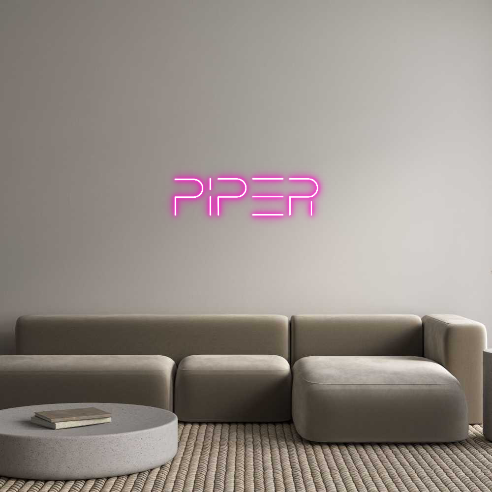 Custom Neon Text- Piper