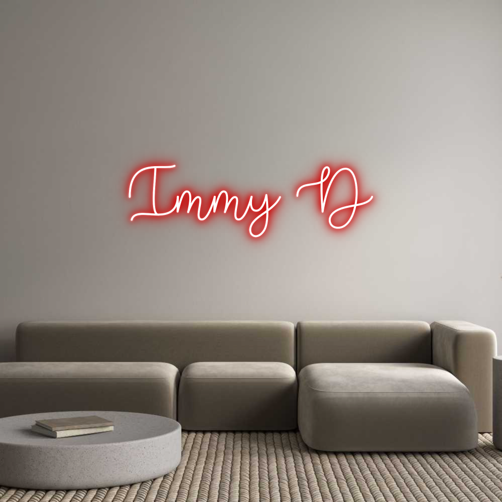 Custom Neon Text - Immy D