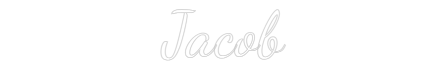 Custom Neon Text - Jacob