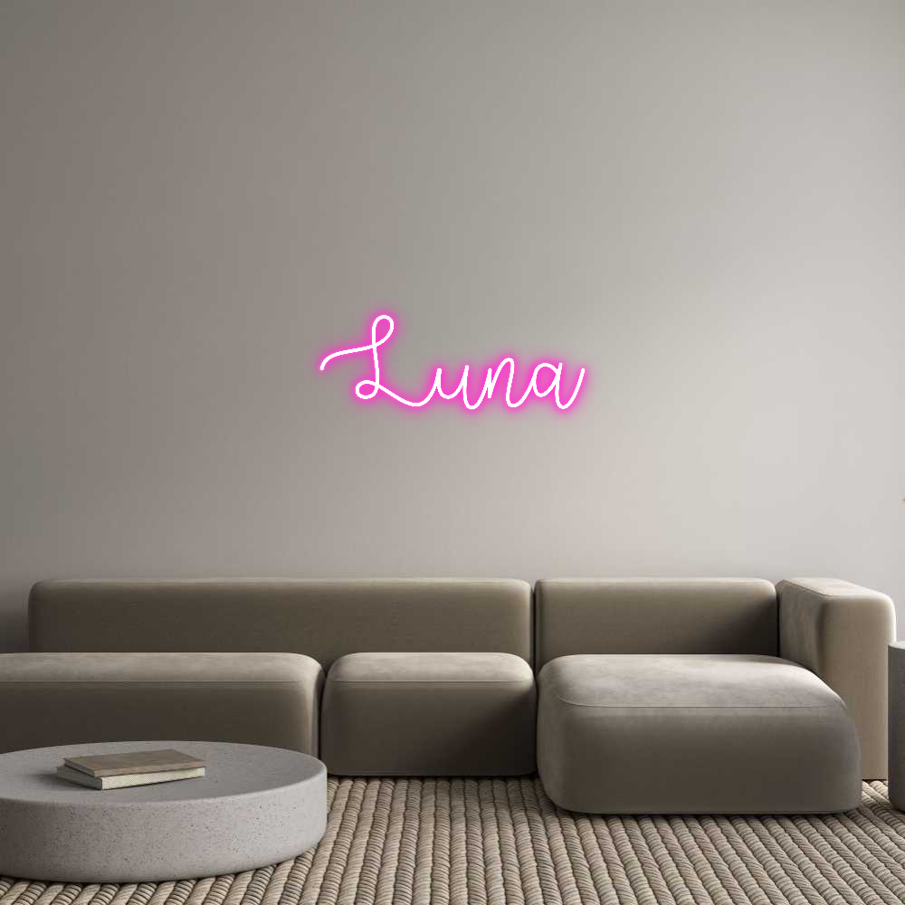 Custom Neon Text - Luna