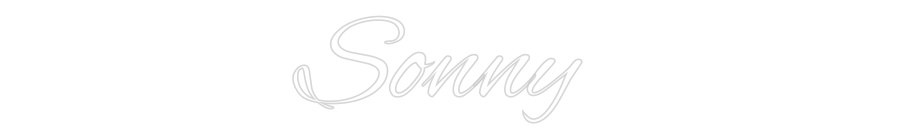 Custom Neon Text - Sonny