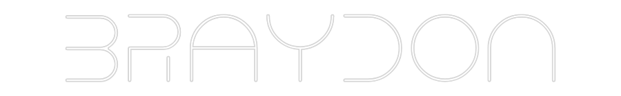 Custom Neon Text- Braydon