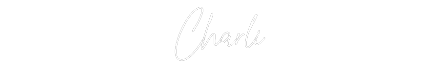 Custom Neon Text - Charli