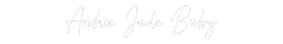 Custom Neon Text- Archie Jade B...