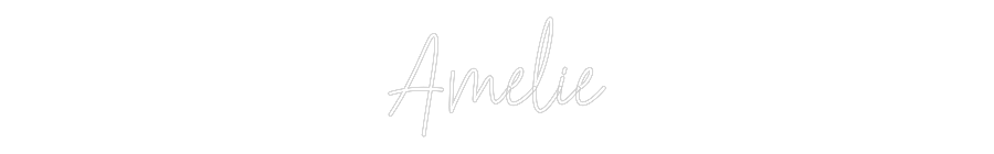 Custom Neon Text - Amelie