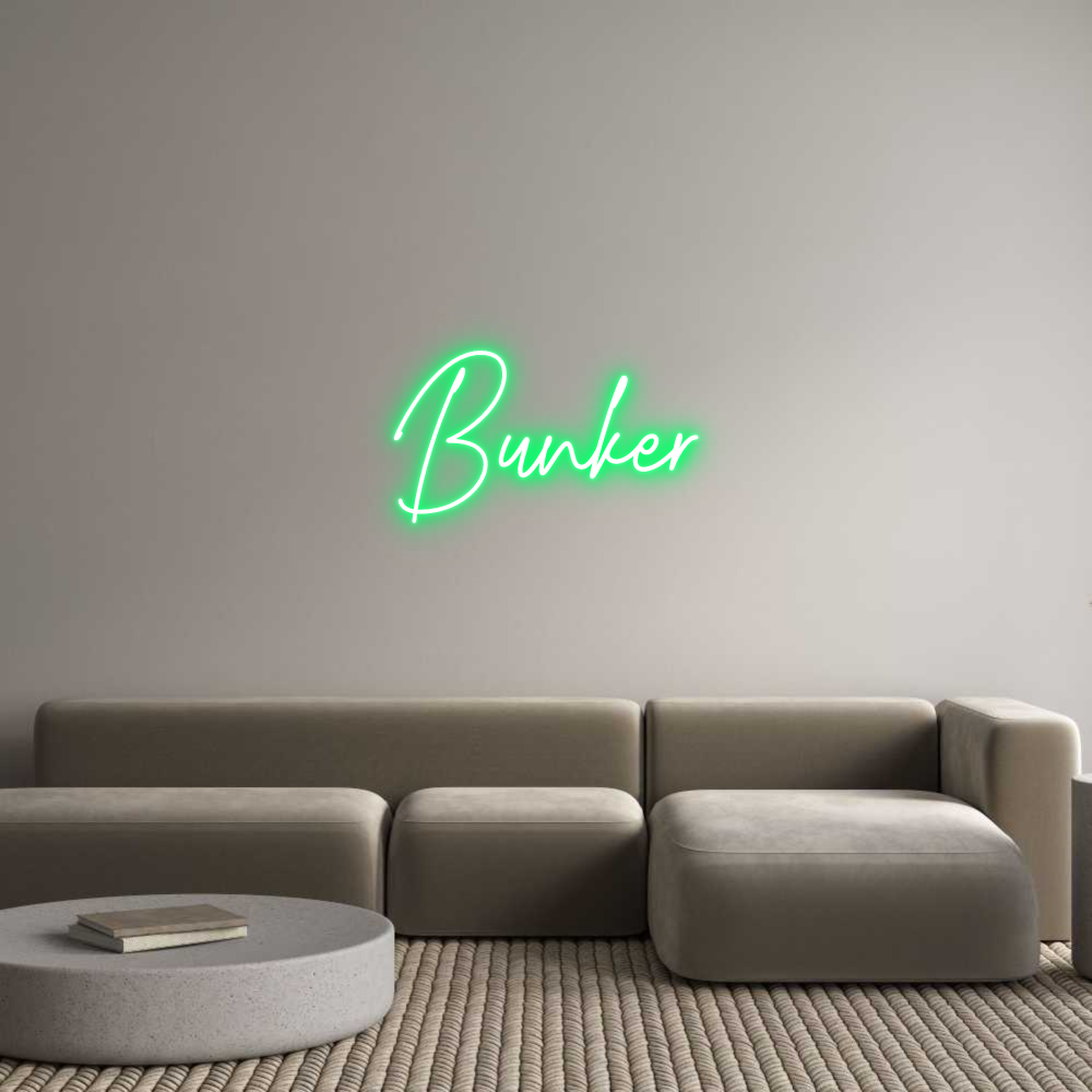 Custom Neon Text - Bunker