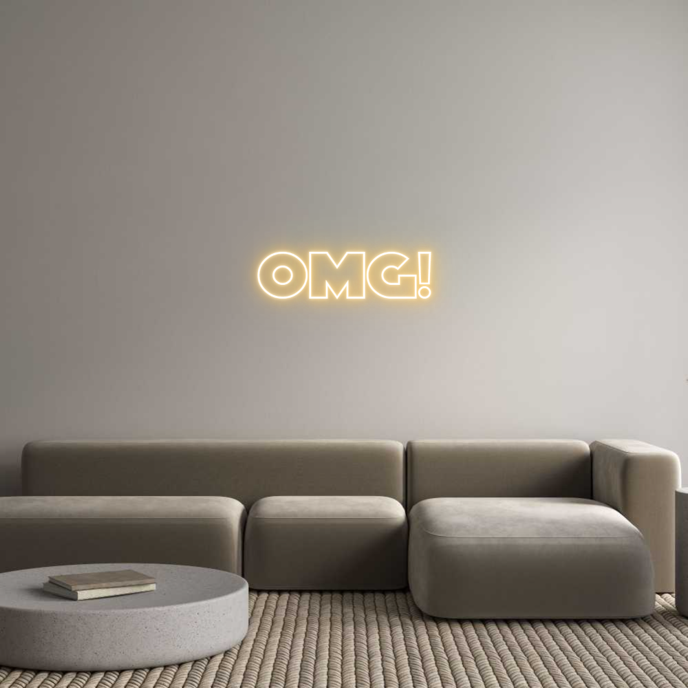 Custom Neon Text- OMG!