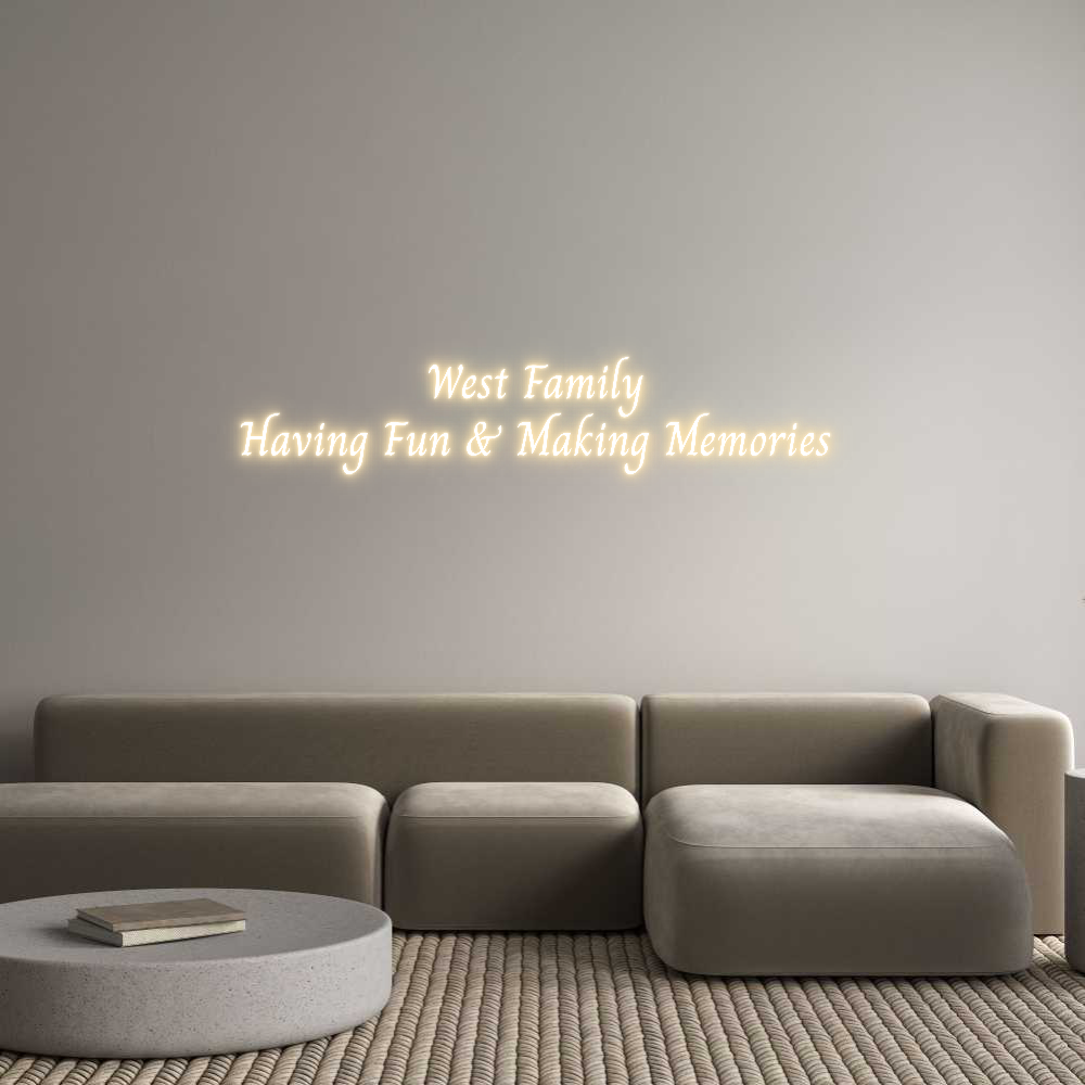 Custom Neon Text- West Family
...