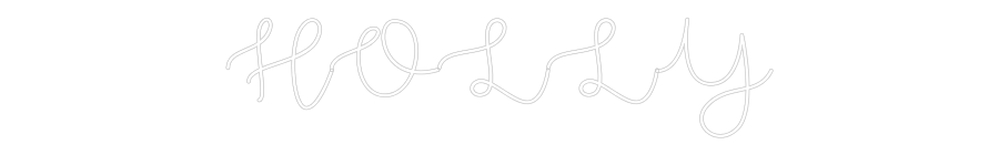 Custom Neon Text - HOLLY