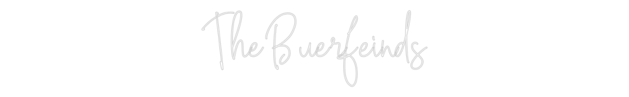 Custom Neon Text - The Buerfeinds