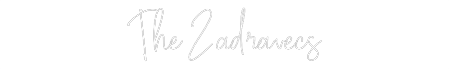 Custom Neon Text- The Zadravecs
