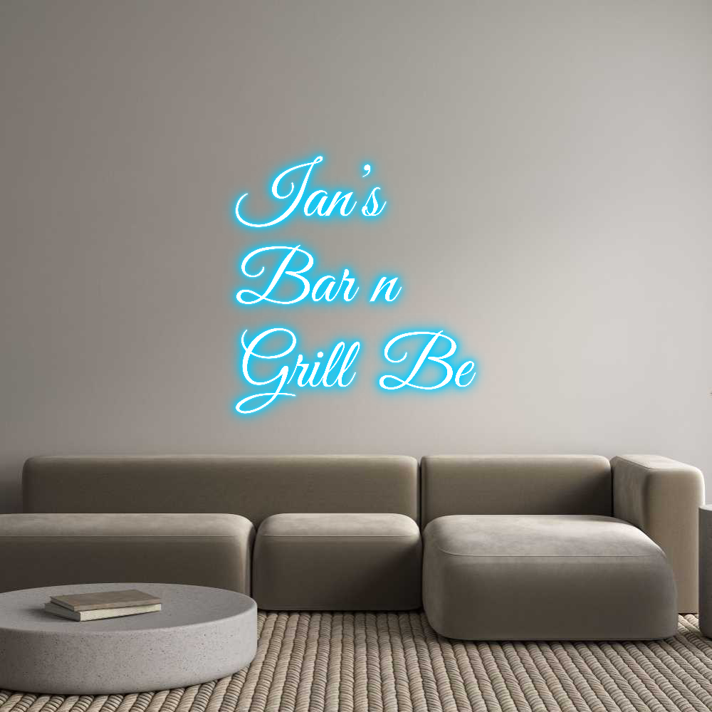 Custom Neon Text - Ian’s
Bar n
...