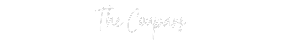 Custom Neon Text - The Coupars