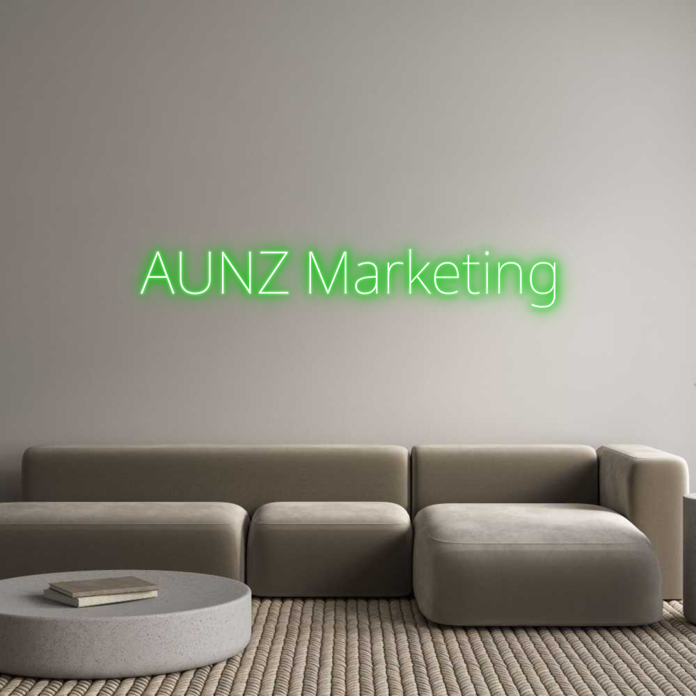 Custom Neon Text - AUNZ Marketing