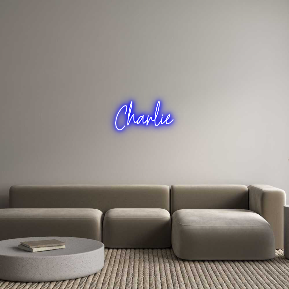 Custom Neon Text - Charlie