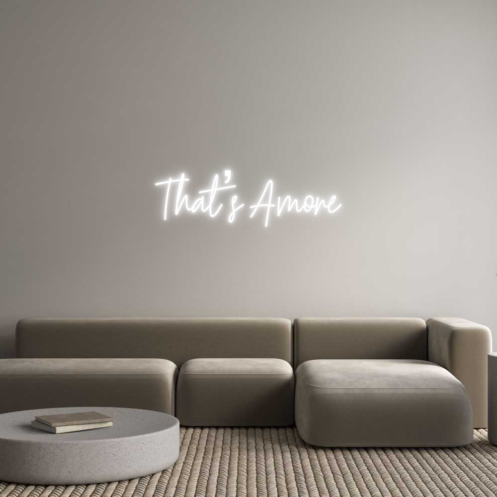 Custom Neon Text - That’s Amore