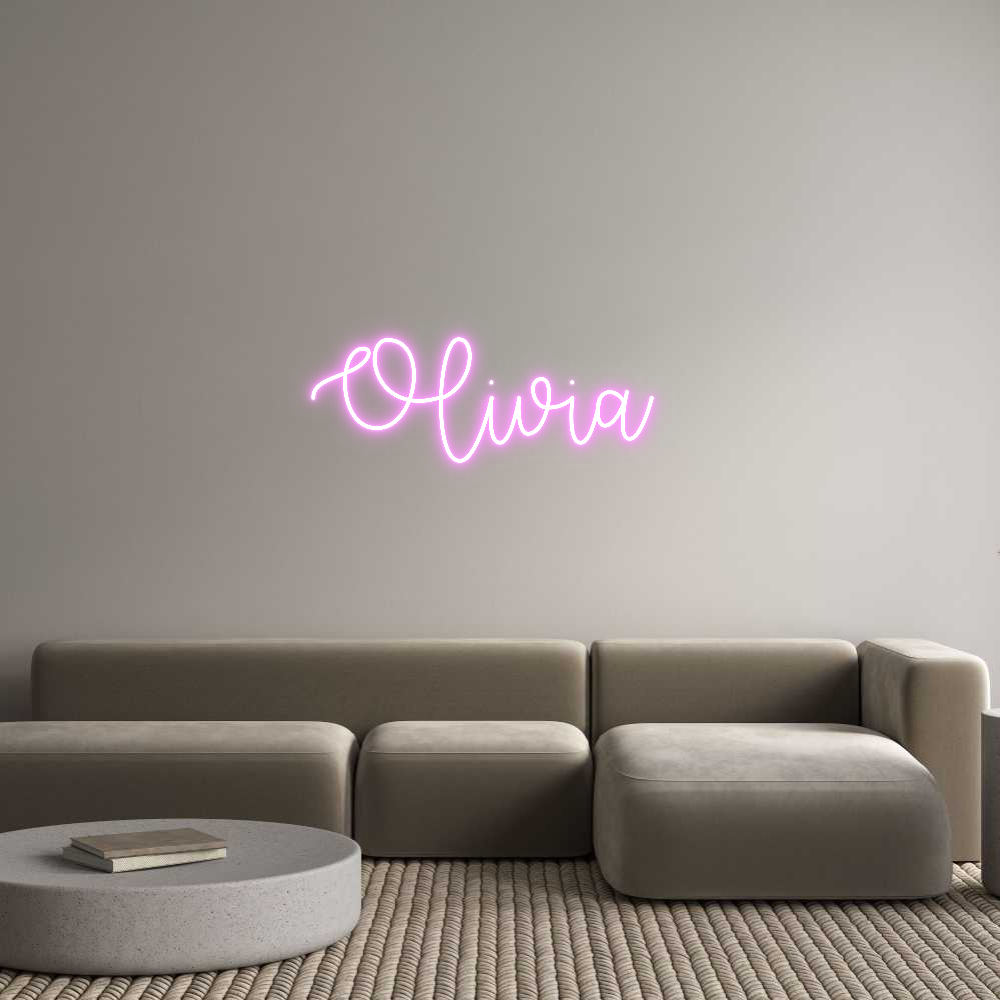 Custom Neon Text - Olivia