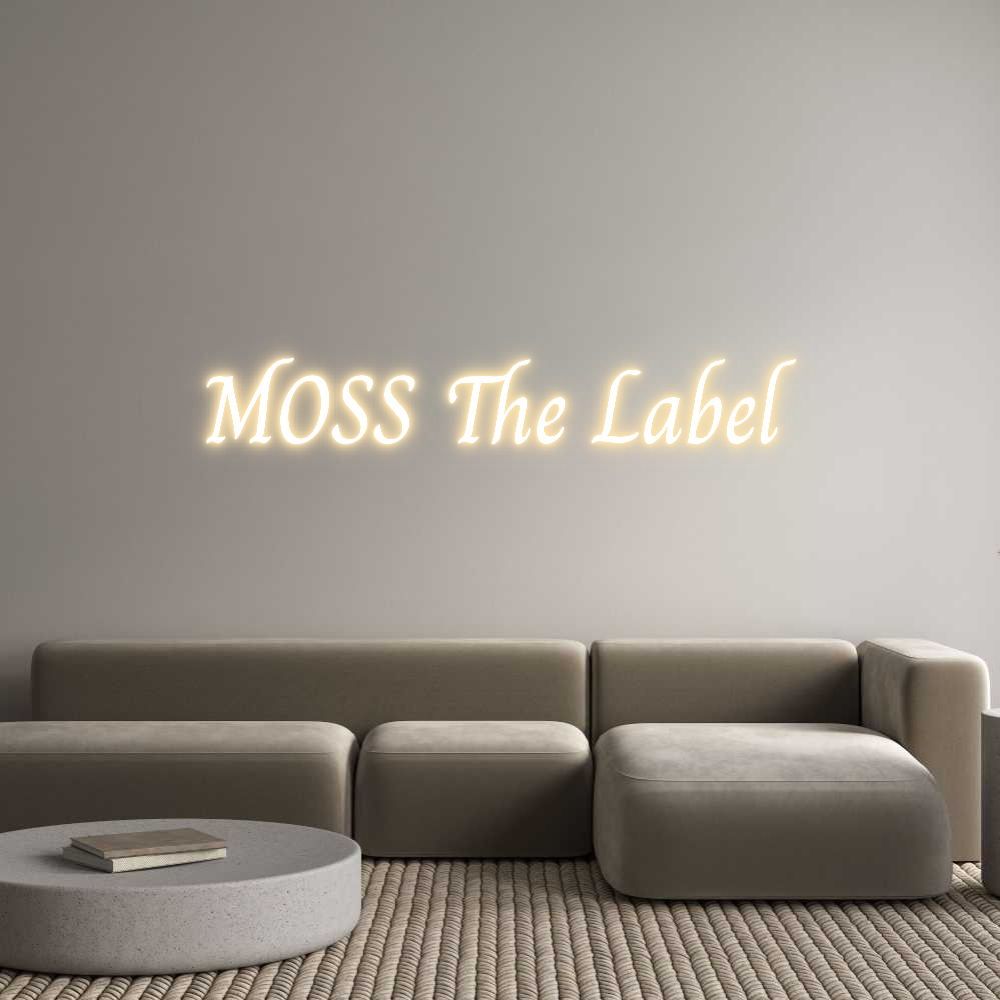 Custom Neon Text- MOSS The Label