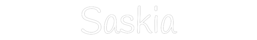 Custom Neon Text - Saskia