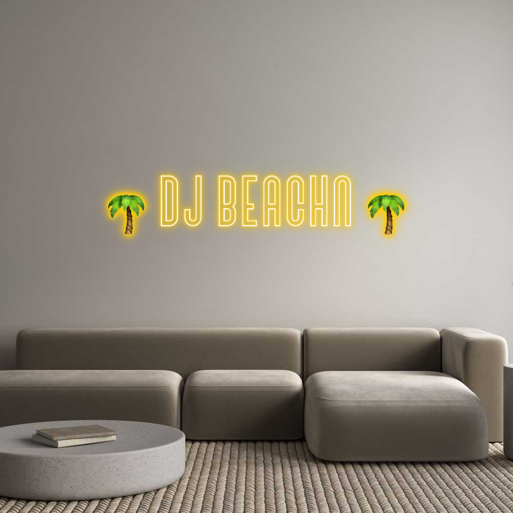 Custom Neon Text - š“ Dj Beachn š“