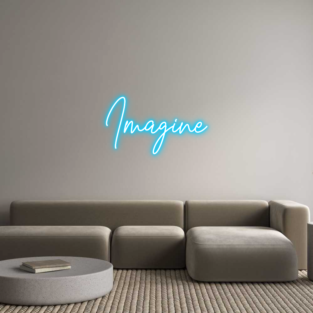 Custom Neon Text - Imagine