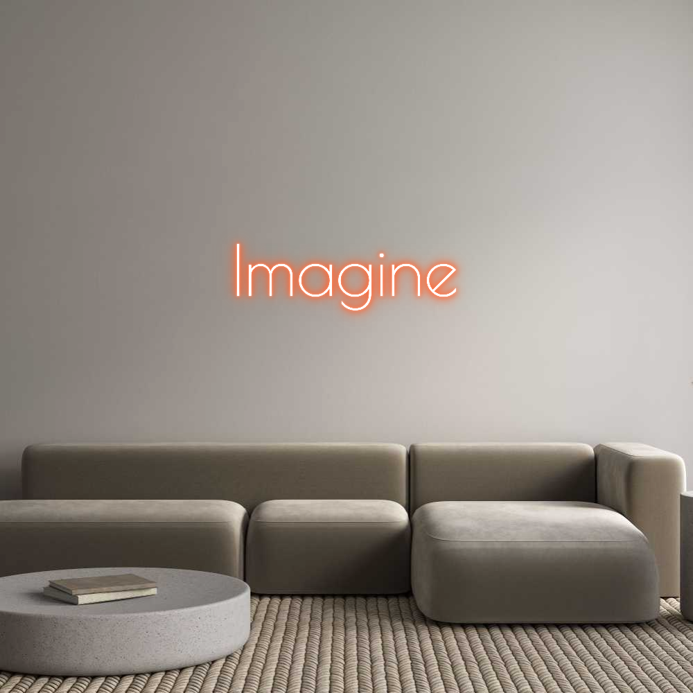 Custom Neon Text - Imagine