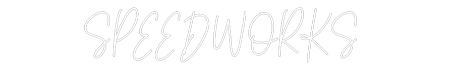 Custom Neon Text - SPEEDWORKS