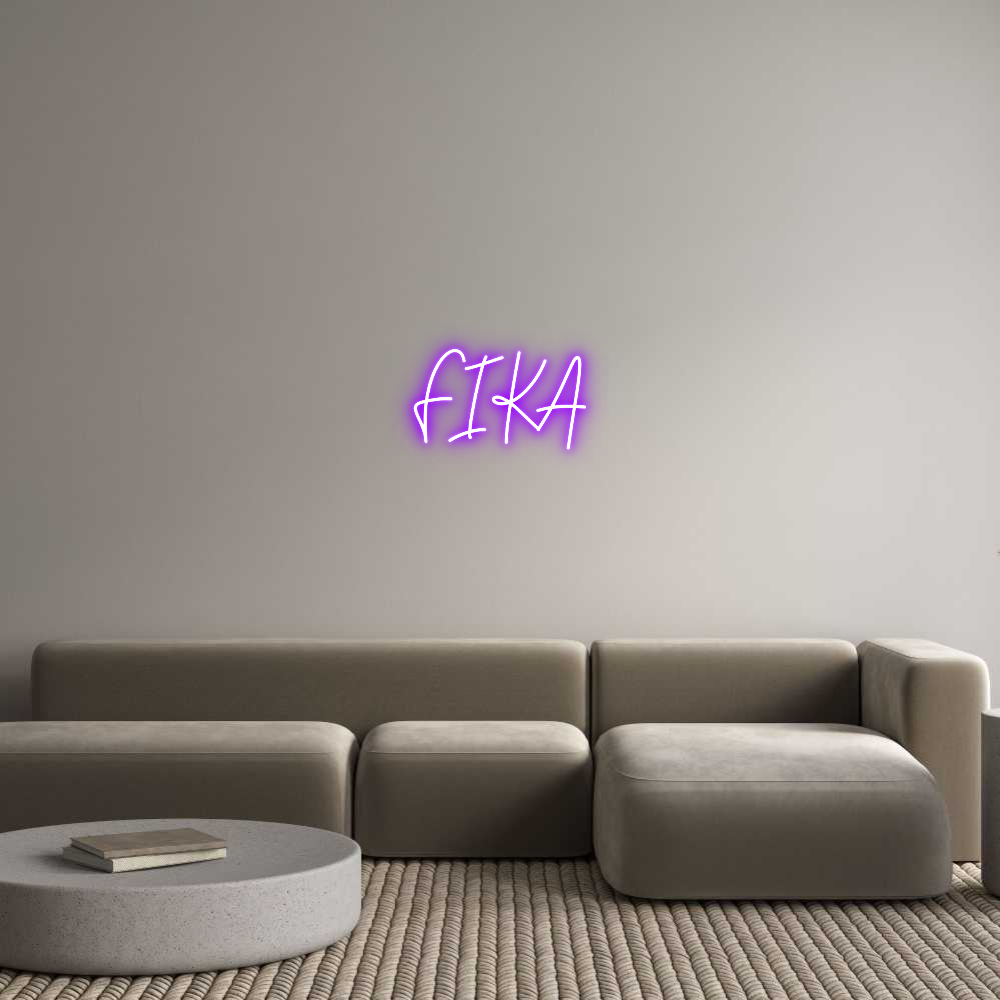 Custom Neon Text - FIKA