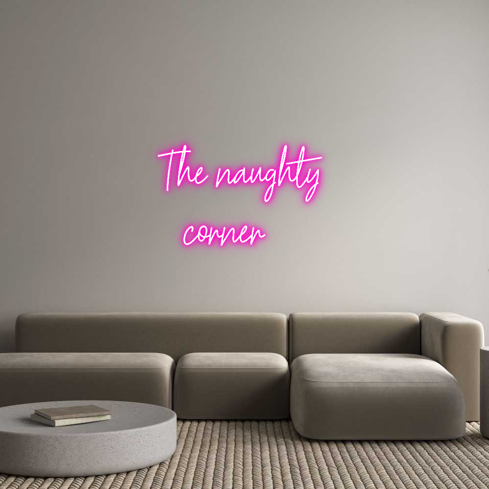 Custom Neon Text- The naughty
...